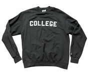 Champion Crewneck Sweatshirt Grey College Large