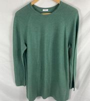 J Jill Wool Green Tunic Sweater Size M/L