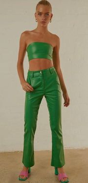 Green Leather Pants