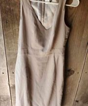 J.crew size 10 gray dress sleeveless V-neck bust 34 inches waist 26 inches