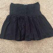 Black flowy skort