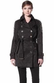 Sam Edelman Lorissa Trench with Studded Collar in Size S