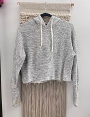 Brandy Melville Gray Cropped Hoodie