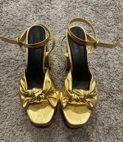 Gold Knot Heels
