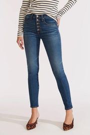 Veronica Beard Debbie Skinny Jeans Size 24/00 Frayed cuffs
