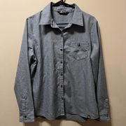 The North Face Woven RTO Shady‎ Blue Vented Shirt size Large