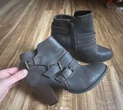 Brown‎ Heeled Ankle Boots