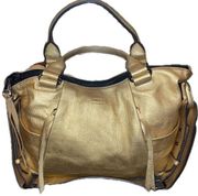 Aimee Kestenberg Tabitha Satchel Shoulder Leather Gold