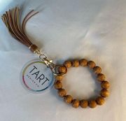 Tart Design Co Wooden Beaded Tassel Bracelet Keychain