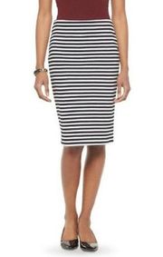 Merona Stretch Striped Pencil Skirt Size 4