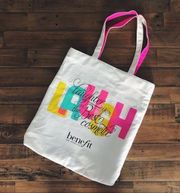 🆕 Benefit Lined Canvas Tote Bag