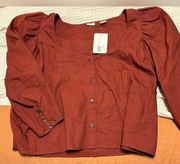 NWT Levi’s Puff Sleeve Blouse