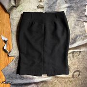 Miu Miu  Goth Wool Secretary Avant Garde Skirt