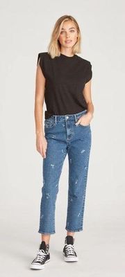 Driftwood Meg High Rise Straight Crop Jean