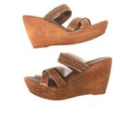 Italian Shoemakers embellished strappy wedges 9