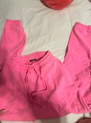 Neon Pink Sweatpants