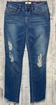YMI Ankle Destressed Jeans. Size 3.