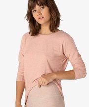 Beyond Yoga Moonrise Pullover in Rose Quartz