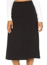 Theory Anneal Midi black wool skirt size 2