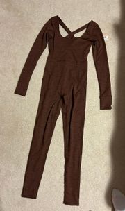 Heathered Brown One-piece