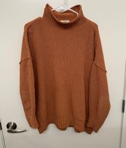 Orange Oversized Sweater