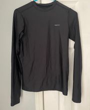 Black Long Sleeve Athletic Top