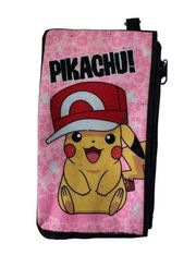 Pokémon Pikachu Kalos Cap Hat Mini Wallet Pink Black Zipper