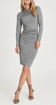 REISS  Sara Ruched Wool-Jersey Bodycon Dress In Gray