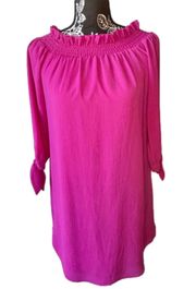 Vince Camuto Fuchsia Off The Shoulder Dress Size 2