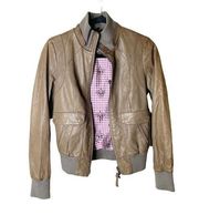 Mackage Lamb Leather Moto Biker Jacket