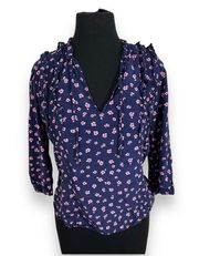 & Other Stories Ditsy Floral Blouse Women's Medium Purple