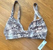 Snakeskin Bathing Suit Top