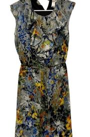 Emma and Michelle sleeveless flower print lined dress size 8