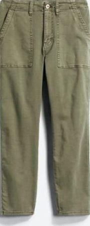 NWT Pistola Green Mara straight leg Capri pant size 32