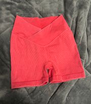 Coral Biker Shorts 