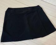 NWOT L.L. Bean Women’s Black Athletic Skort Skirt Short Size XL