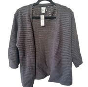 Akemi + kin grey cut out cardigan sweater