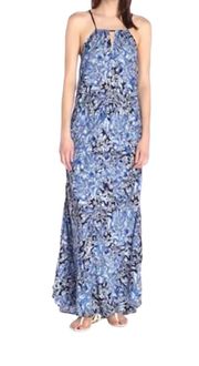 Indigo Floral Maxi Dress