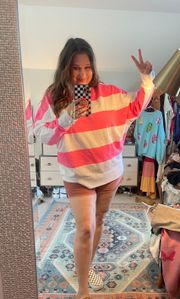 EUC Large Neon Pink Sweatshirt Sz 2x