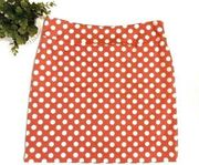 Larry Levine Coral Polka Dot Golf Skort Size 12