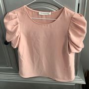 Amanda Uprichard 100% polyester pink blouse xs