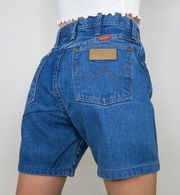 Wrangler Vintage  High Waisted Bermuda Denim Shorts