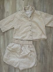 Checkered Matching Set