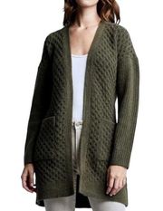 L’Agence Wool Blend Sweater Juna Cardigan Olive Green S NWT