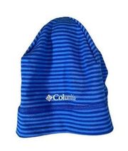 Columbia Blue Striped Casual Beanie Hat Women Sz OS