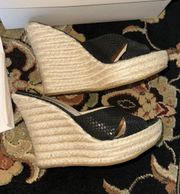 Black Espadrille Wedges