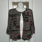 NWT Perceptions Petite  3/4 Bell Sleeve Jacket