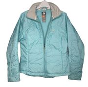 Nike ACG Level 2 Thermal Layer Puffer Jacket Size XL Zip Front Light Blue