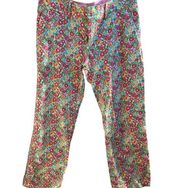Lilly Pulitzer Whitney Pink Floral Size 8 Pants.
