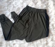 Socialite Army Green and Black Color Block Joggers with Pockets Size XS